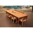 thumbnail image 4 of Grade-A Teak Dining Set: 8 Seater 9 Pc: 118" Double Extension Mas Rectangle Trestle Leg Table And 8 Lagos Chairs (2 Arm & 6 Armless Chairs) WholesaleTeak #WMLG12, 4 of 4