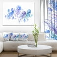 thumbnail image 3 of Design Art Blue Purple Jellyfish Group Canvas Print, 3 of 3