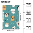 thumbnail image 3 of Dogs Head Spots Ring Binder Notebook Journey Note Diary College Ruled Spiral Notebook Study Loose Leaf Paper A5 60 Pages, 3 of 8