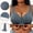 Blue, variant on Women's Plus Size Push Up Bras Front Closure Wireless Bralette, Reliable Bust Support and All-Day Comfort Fit, Easy On and Off Daily Lingerie