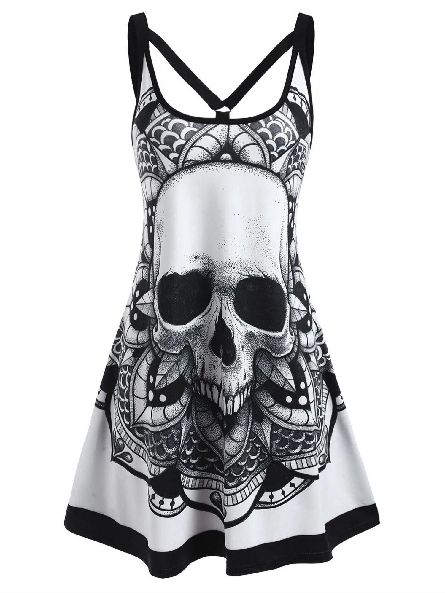 Custom Inked Tank Dress with Gathered Sleeves - Hologram