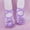 Purple, variant on LvhaoGJOB Ballet Flats for Kids Soft Flexible Sole Elegant Design ballet flats kids ballet flats All Season Footwear