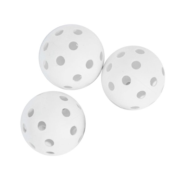 EeaseMX 3 pelotas huecas de plástico con flujo de aire para entrenamiento (blancas)