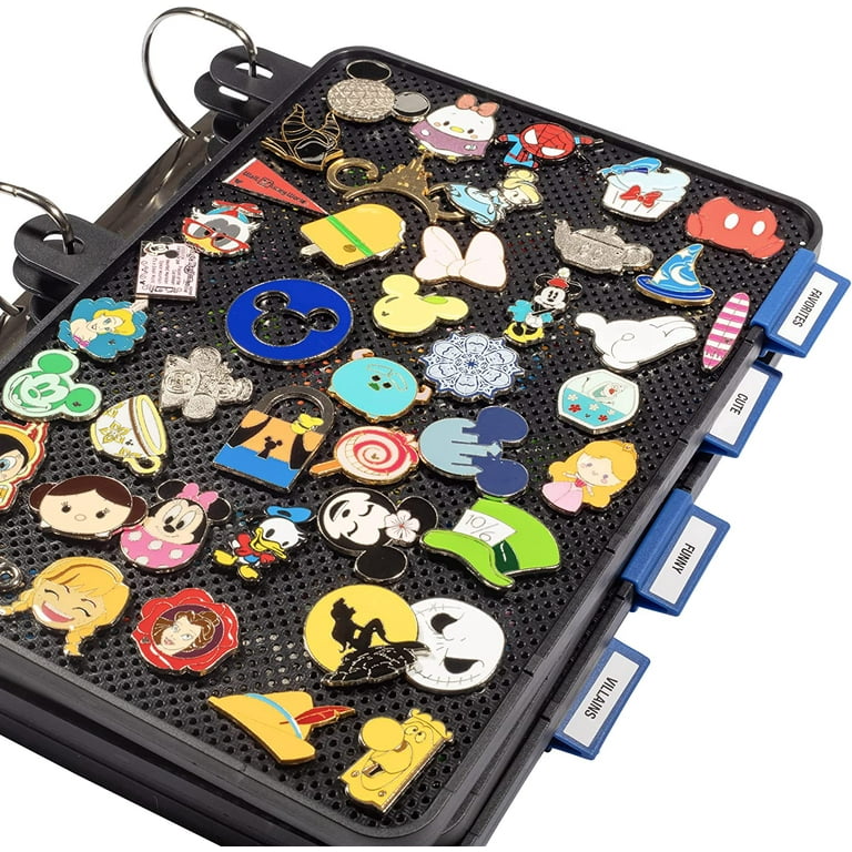 My Pin Collection 3-Ring Album Binder w 4 Enamel Pin Pages - Patented  Design Lays Pages Flat with Pinbacks and No Sagging - Display and Trade  Your