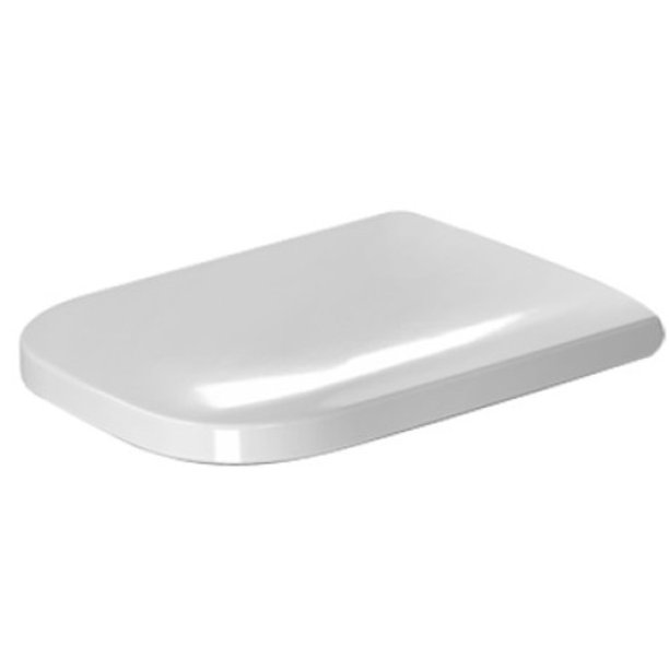 Duravit 64590000 Happy D.2 Collection Rectangular Toilet Seat with Slow