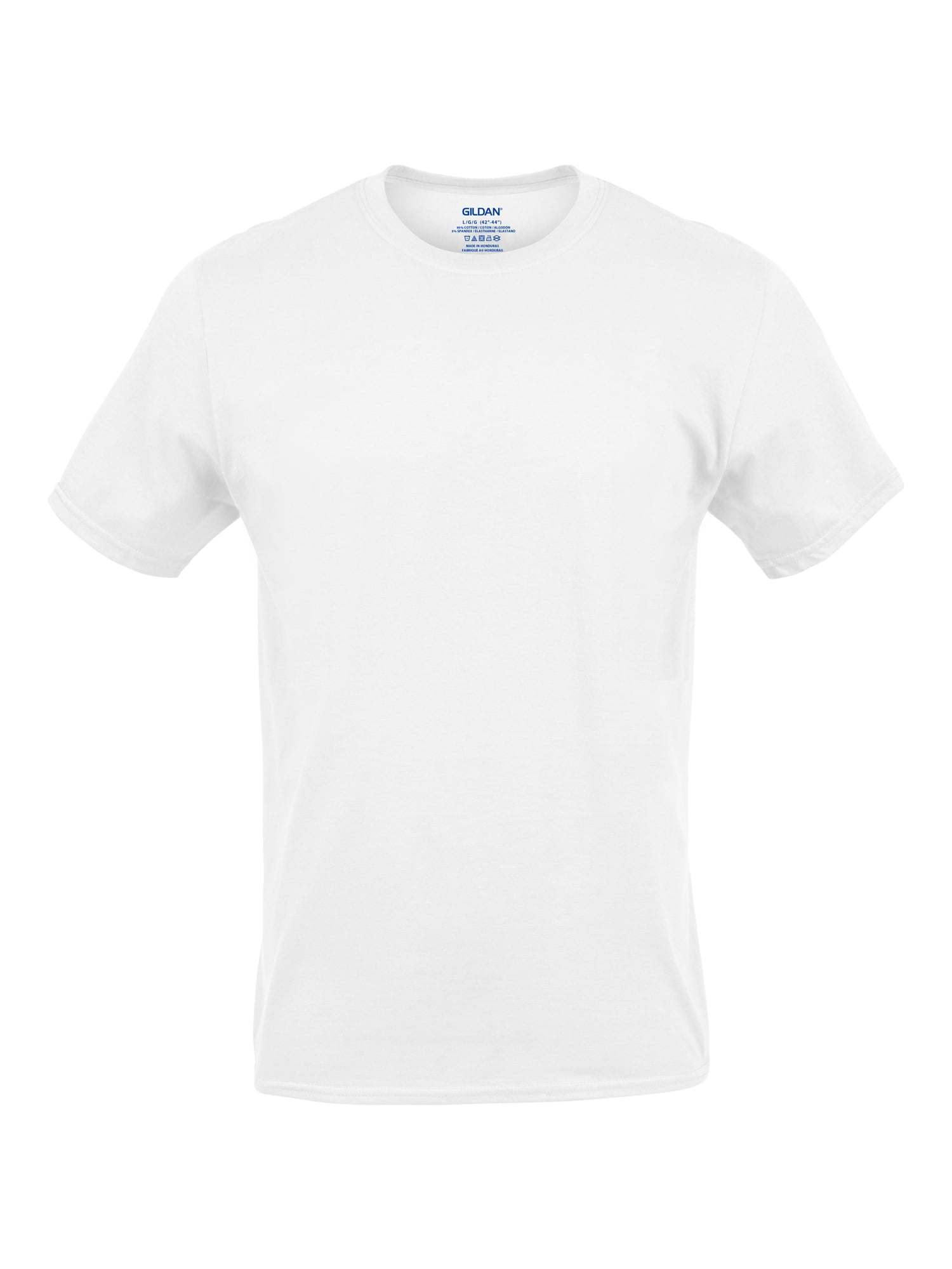 Gildan Mens Cotton Stretch Crewneck Tee Undershirt SM-2X, 3 Pack
