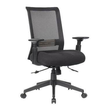 Boss Office Products Mesh Desk Chair with Casters, Black