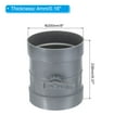 thumbnail image 2 of Uxcell 8" HVAC Duct Manual Volume Damper, PP Adjustment Flame Retardant Airflow Backdraft Damper Control Dark Grey, 2 of 5