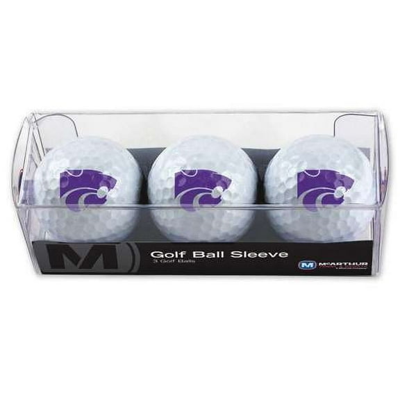 WinCraft Kansas State Wildcats Golf Balls, 3 Pack