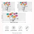 thumbnail image 2 of Yayeee Pillowcase King Size Set of 2 Satin Wrinkle Resistant Pillow Case, Colorful Flower, 2 of 7