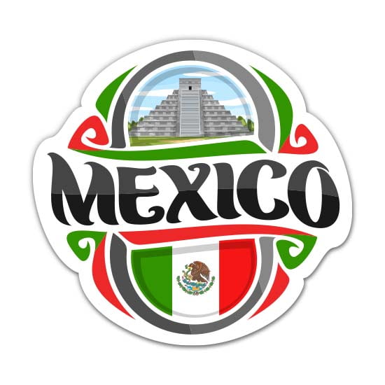 Mexico - 3" Vinyl Sticker - For Car Laptop Water Bottle Phone - Waterproof Decal