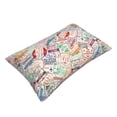 thumbnail image 3 of Bixox Passport Stamp Printed Pillow Protector,Super Soft Ideal for Home,Guests,Rentals - 20"x30", 3 of 8
