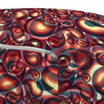 thumbnail image 3 of Paisley Pouf Cover with Zipper, Modern Paisley Pattern with in a Funky Inspired Graphic Design Print, Soft Decorative Fabric Unstuffed Case, 30" W X 17.3" L, Multicolor, by Ambesonne, 3 of 5