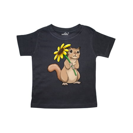 

Inktastic Cute Chipmunk with Sunflower Gift Toddler Boy or Toddler Girl T-Shirt