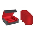 thumbnail image 4 of Caja para baraja de cartas, resistente y estándar, con capacidad para más de 1800 cartas, duradera y con 4 divisores. negro rojo, 4 of 9