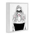 thumbnail image 2 of Stupell Industries Art Deco Chic Boss Morning Coffee Moment White Framed Giclee Art, 24 x 24, by Martina Pavlova, 2 of 8