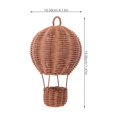 thumbnail image 2 of Rattan Hot Air Balloon Wall Decor Woven Wall Hanging Hot Air Balloon for Kids Room Art Photo Prop Dorm Room Backdrop Pendant Decoration, 2 of 8