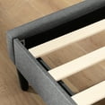 thumbnail image 5 of Zinus Maddon 35" Upholstered Platform Bed with USB Ports, Grey, King, 5 of 10