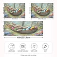 thumbnail image 4 of Dailycode Satin Pillow Case Standard Silk Pillow Cover for Hair and Skin Envelope Closure Bunny Sleep in Hammocks 20"x26", 4 of 9