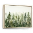thumbnail image 2 of Designart "Whispering Pines Minimalist Vision" Landscape Trees Floater Framed Wall Art Prints, 2 of 5