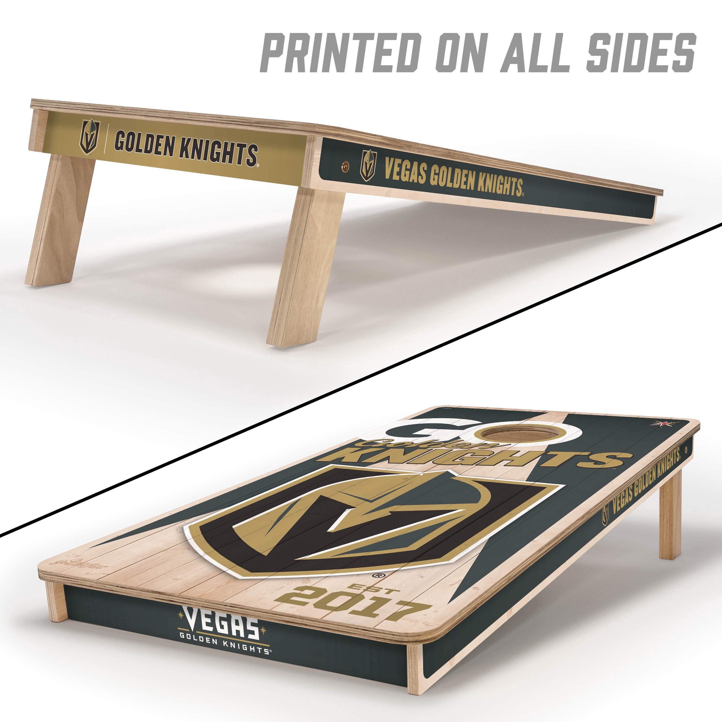 YouTheFan NHLVegas Golden Knights 2' x 4' Cornhole Game