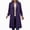 A01-Dark Purple, variant on Winter Coats for Women Lapel Button Woolen Coat Womens Clothes Single Breasted Pea Coat Jackets Big Pocket