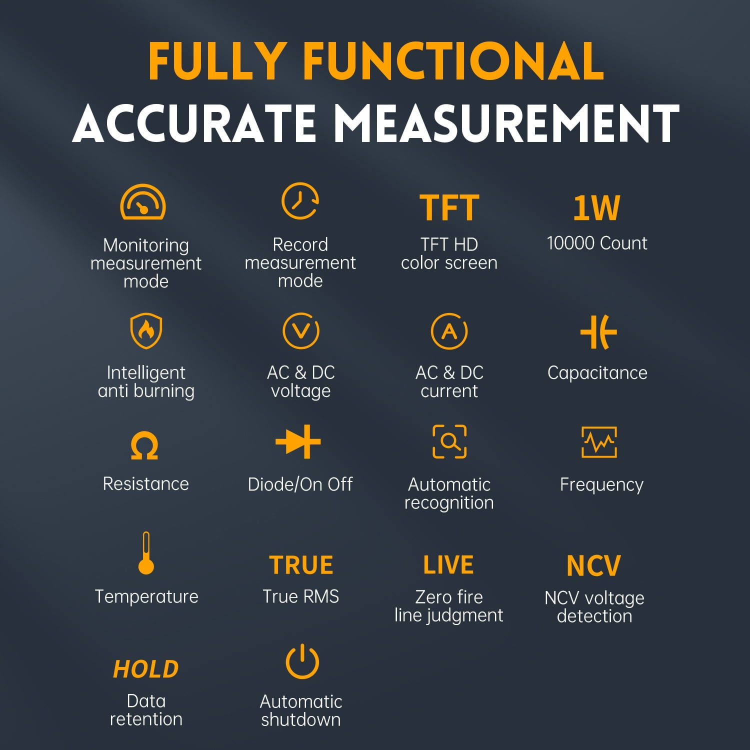 DMT-99 multimeter digital high-precision intelligent anti-burning multi-function automatic digital display electrician