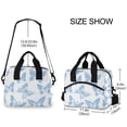 thumbnail image 2 of FORMRS Reusable Lunch Bag for Work School Leakproof Insulated Cooler with Adjustable Shoulder Strap, Blue Butterfly, 2 of 6