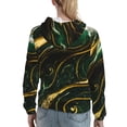 thumbnail image 7 of Daiia Green Marble Pattern Women's Fashion Hoodies & Sweatshirts with Kangaroo Pocket Hooded Sweatshirt with Eye-catching Drawstrings-XX-Large, 7 of 7