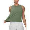 thumbnail image 2 of Dragon Fit Womens Sleeveless Tank Tops Quicky Dry Crop Workout Athletic Yoga Basic Shirts, 2 of 6