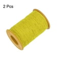 thumbnail image 3 of Hilo elástico Uxcell de 2 piezas 547 Yardas 0.5mm Grosor Hilo de látex para coser a mano, recogiendo, Amarillo, 3 of 6