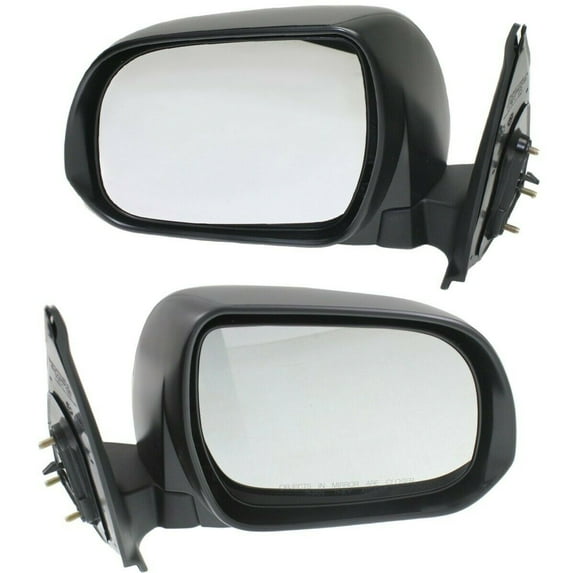 Manual Mirror Set For 2012-2015 Toyota Tacoma Textured Black Manual Folding