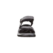 ECCO Yucatan Sandals 38 Titanium Lightweight Supportive Leather Comfort