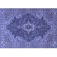 thumbnail image 1 of Ahgly Company Machine Washable Indoor Rectangle Persian Blue Traditional Area Rugs, 7' x 10', 1 of 4