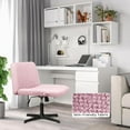 thumbnail image 7 of Vitesse Mid Back Height Adjustment and 360 Degree Swivel Task Desk Chair, Pink, 7 of 7
