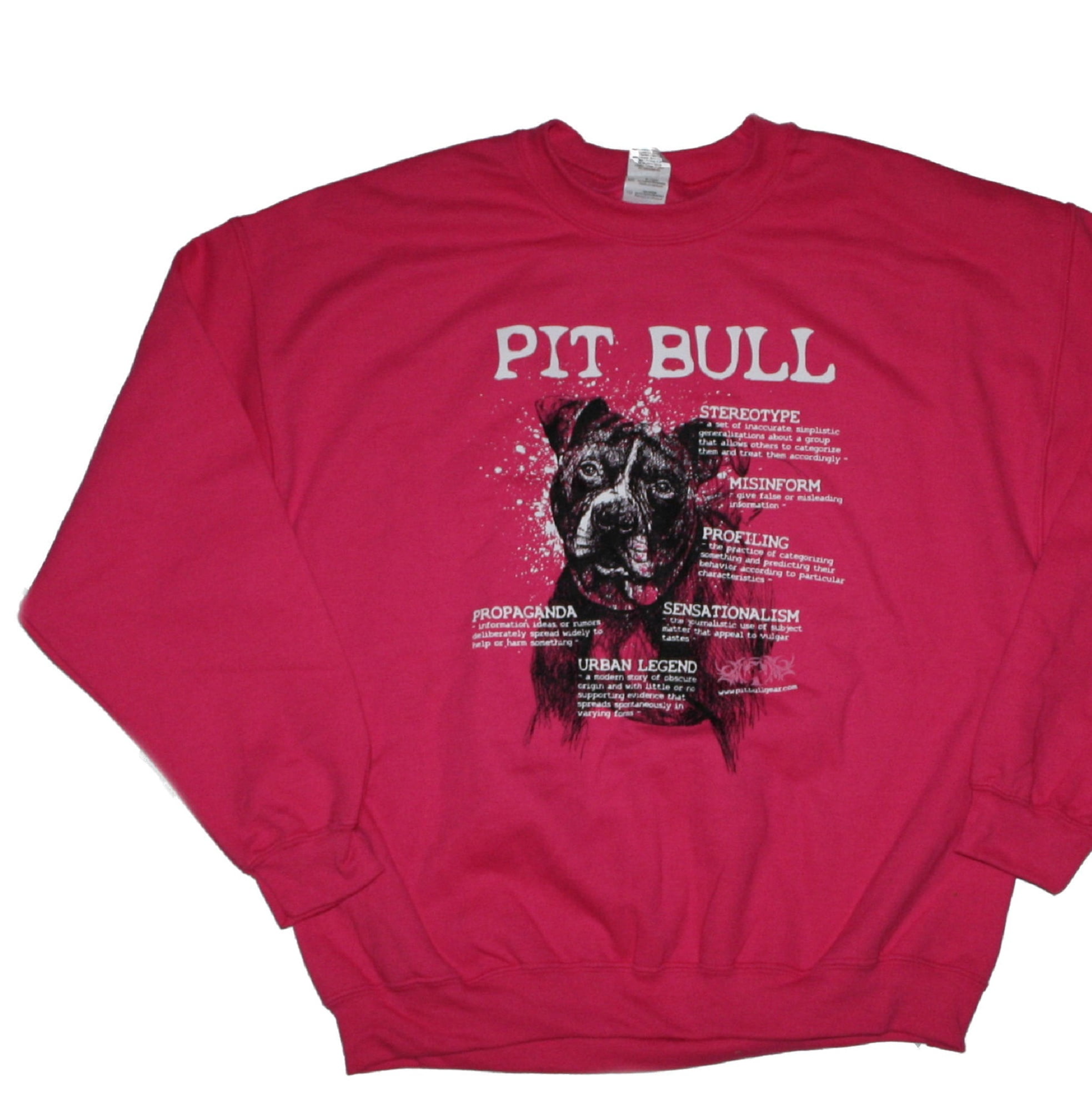 Words Pit Bull Sweatshirt Adult, Pitbull Accessories, Gifts, Pit Bull Pit Bull Dad - Walmart.com