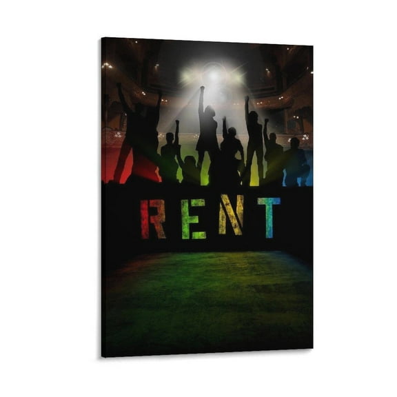 Rent Musical Poster (3) Wall Art Picture Painting Poster Canvas Print Posters Artworks Bedroom Living Room Decor 24x36inch(60x90cm)