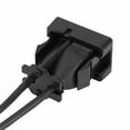 thumbnail image 3 of Car Boat Dash Flush Mount USB Port 3.5mm AUX Jack Extension Cable Lead Mounting Panel, 3 of 13