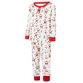 thumbnail image 3 of Pijamas navideños familiares a juego, camiseta con estampado de árbol de Papá Noel y pantalones, ropa de dormir para estar en casa., 3 of 9