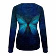 thumbnail image 5 of Liquidación ICHUANYI, camisas informales de manga larga para mujer, sudadera con cuello redondo estampado, Jersey, túnica holgada con estampado de puesta de sol, Tops ICHUANYI WER202308230184, 5 of 5