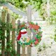 thumbnail image 4 of Corona de Navidad con luz LED 5D DIY, pintura de diamantes de imitación, mosaico, guirnalda, bordado, llavero colgante, decoración de puerta de Navidad, 4 of 4