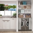 thumbnail image 5 of LALILO Kitchen Curtains and Valances Set of 3 36" Castle Window Treatment Tiers for Window Decor, 5 of 5