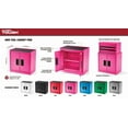 thumbnail image 5 of Hyper Tough Mini Tool Cabinet, 11.6-inch Pink Steel Storage with Double Doors & Top Mat, 5 of 9