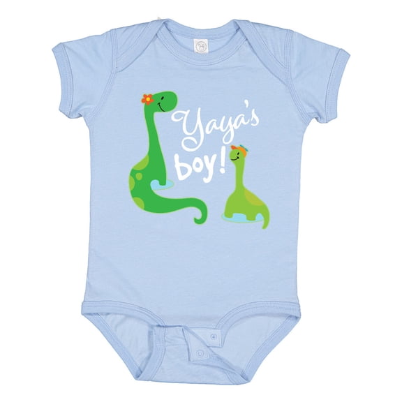 Inktastic Yaya Boy Grandson Dinosaur Boys Baby Bodysuit