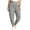 #05 Gray 【Mix, Match & Rotate: Stock Up on Daily Colors】, variant on Women's Plus Size Jogger Pants, High Waist Buttons Decor, Elastic Waistband, Loose Tapered Ankle Pants for Errands Loungewear Daily | TruHer,Army Green L
