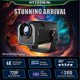 thumbnail image 2 of HY320 Mini Native 720P Android 11 Projector 200ANSI Wifi6 BT5.0 Cinema Outdoor Portable 180 Rotable Projector, Plug, 2 of 5