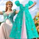 thumbnail image 2 of Enchanted 2 Disfraz de Cosplay Giselle Dress Trajes para niñas pequeñas Halloween Carnival Party Ropa Juego de rol Blue Princess Dresses5-6T (Etiqueta 130) Gao Jinjia LED, 2 of 2