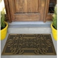 thumbnail image 2 of Ottomanson Easy Clean, Waterproof, Low Profile, Non-Slip Foot Step Indoor/Outdoor Rubber Doormat, 18" x 28", Gold, 2 of 7