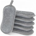 thumbnail image 1 of Washable Dishwashing Sponge, 6 Double-Sided Non-Scratching Scraping Pads Antibacterial Microfiber Sponge Kitchen Cleans All Surfaces Effectively. Idea, 1 of 4