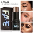 thumbnail image 2 of 1 Piece Cream Blush Contour Highlighter Stick, 3-in-1 Highlighting & Contouring Stick, Bronzer Contour Stick for Sculpt the Cheeks, Lightweight Dewy Blush Stick,Waterproof and Long-Lasting, 2 of 7